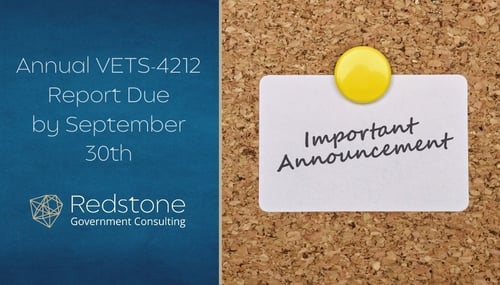 Annual Vets 4212 Report Due By September 30th 7938